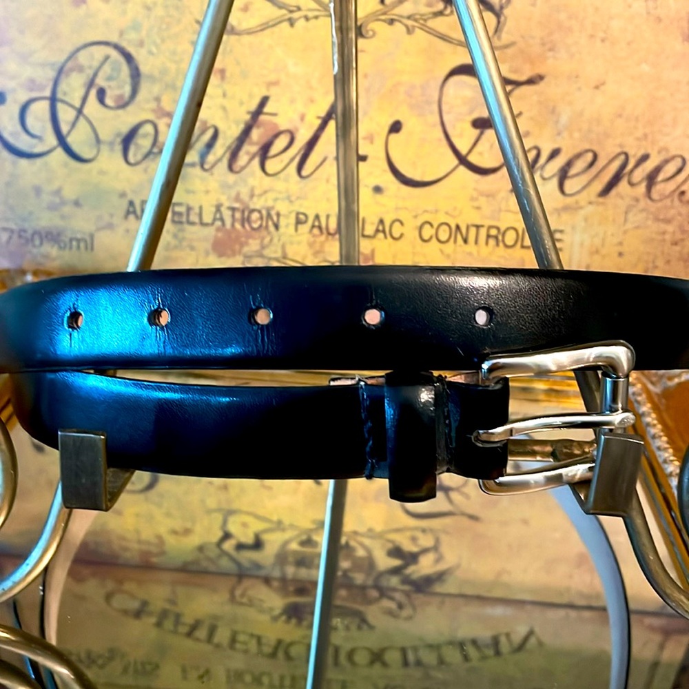 Aimee Lynn Black Leather Belt